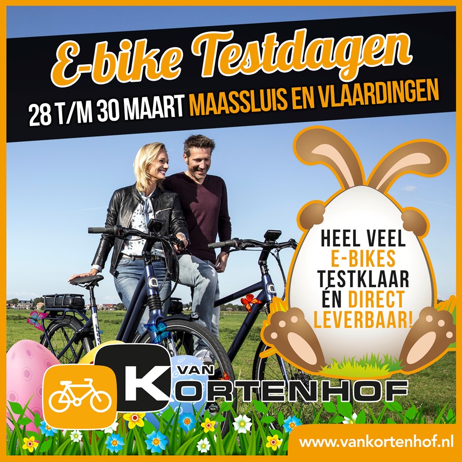 E-bike Testdagen 28 t/m 30 maart bij Van Kortenhof
